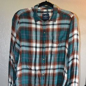 American Eagle Long Sleeve Button Up
